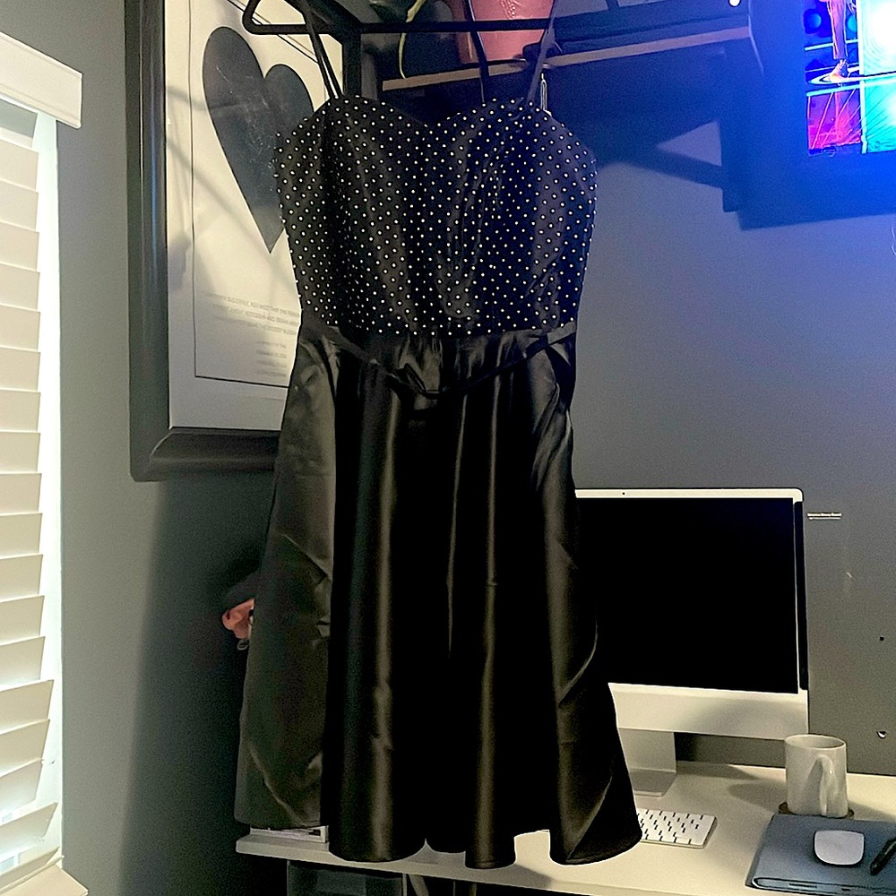 Black Vintage-Style Pin-Up Style Dress Costume